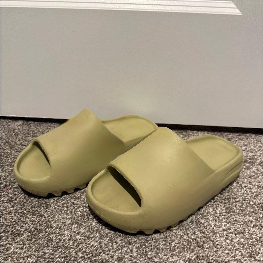 Yeezy Sage Green Slides